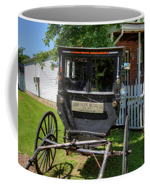Missouri Coffee Mug featuring the photograph Amish Buggy by Steve Stuller