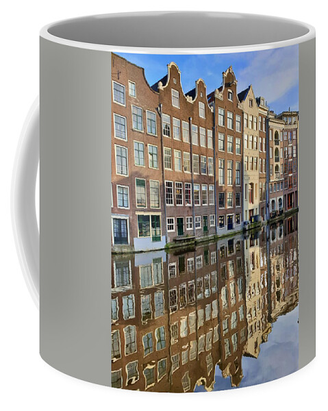 Amsterdam Coffee Mug featuring the photograph Amsterdam Reflections by Andrea Whitaker