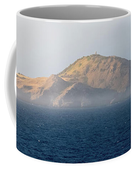 Travel Coffee Mug featuring the photograph An Afternoon Sailing Past Isla Alto Velo of the Dominican Republic Panoramic by William Dickman