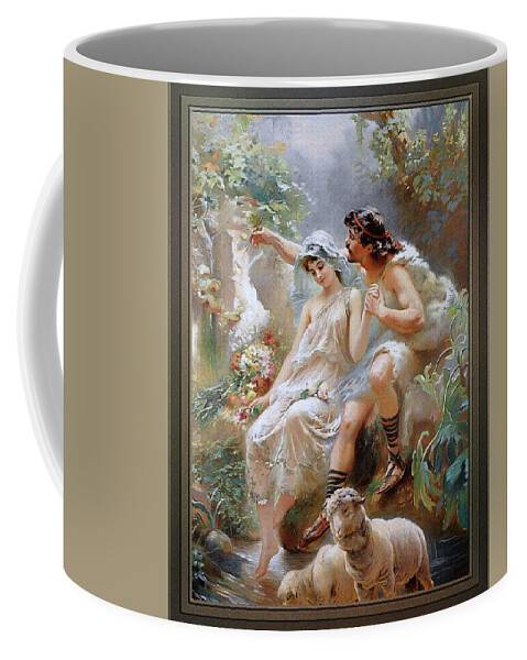 Allegorical Scene Coffee Mug featuring the painting An Allegorical Scene by Konstantin Makovsky by Rolando Burbon