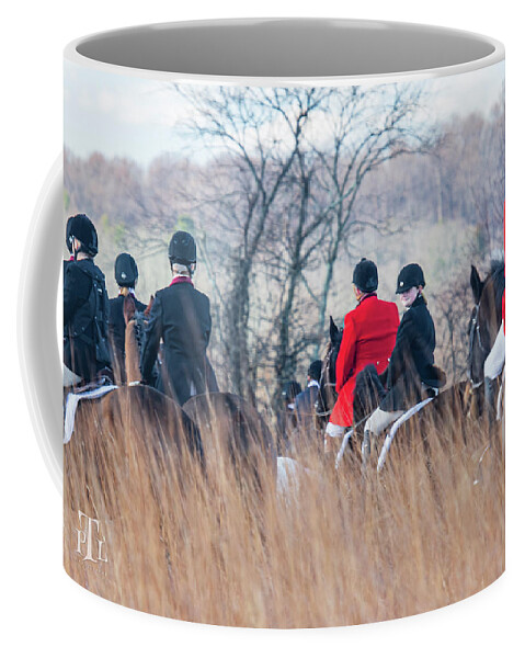 Foxhounds Coffee Mug featuring the photograph An impish smile by Pamela Taylor