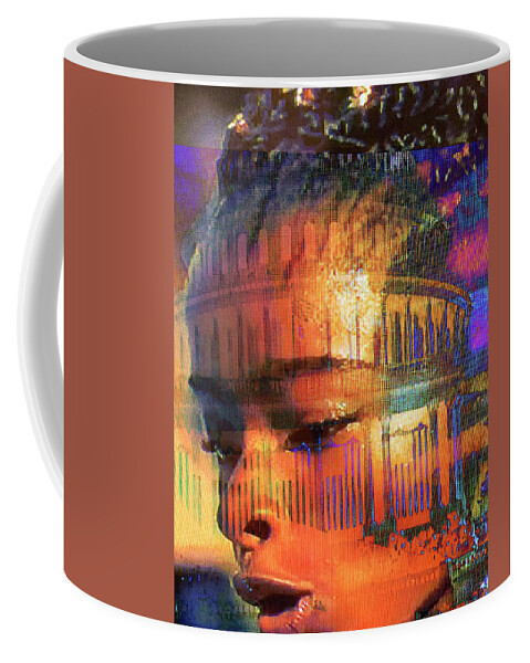 Amanda Gorman Coffee Mug featuring the digital art An Inspiration For Our Nation by Karol Blumenthal