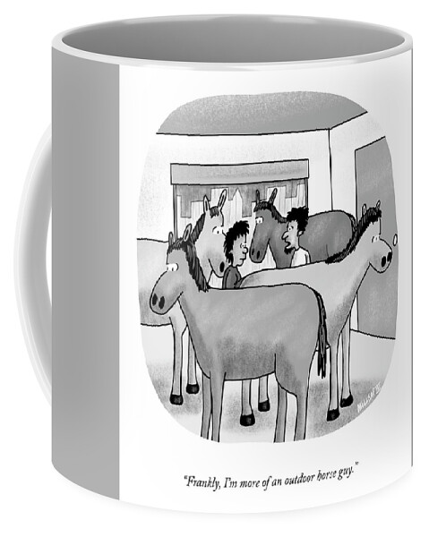 An Outdoor Horse Guy Coffee Mug