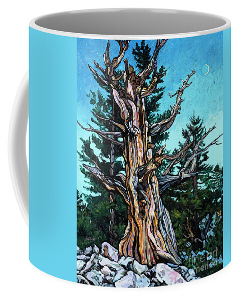 Ancient Lovers Coffee Mug featuring the painting Ancient Lovers - LWANL by Lewis Williams OFS