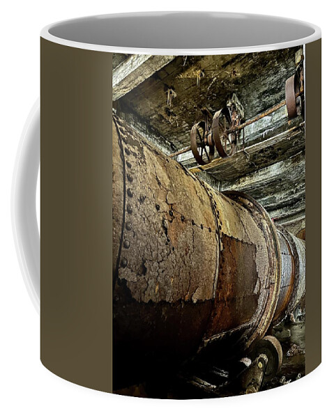 Old Coffee Mug featuring the photograph Ancient Machinery by Sarah Lilja