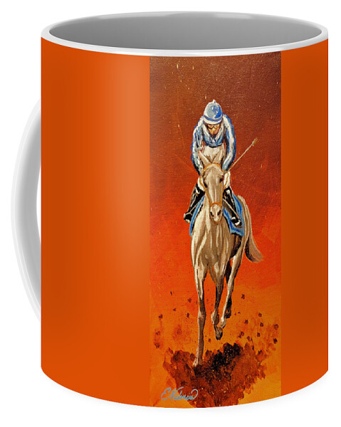 Andalusian Coffee Mug featuring the painting Andalusian by Emanuel Alvarez Valencia