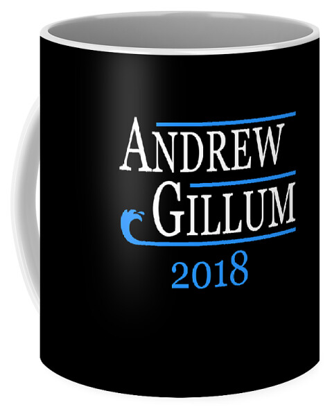 Funny Coffee Mug featuring the digital art Andrew Gillum Blue Wave 2018 Florida by Flippin Sweet Gear