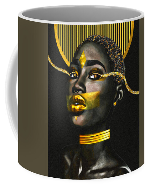 Greek Mythology Coffee Mug featuring the mixed media Andromeda by Canessa Thomas