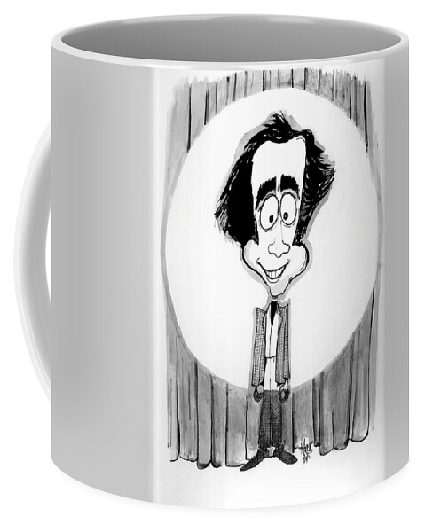 Andy Coffee Mug featuring the drawing Andy by Michael Hopkins