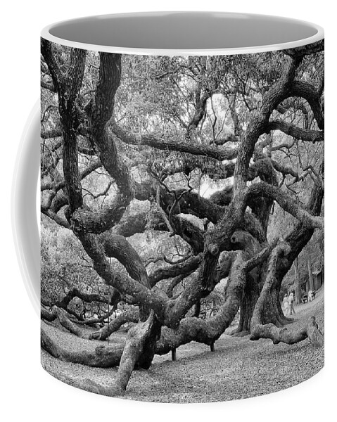 Angel Oak Tree Coffee Mug featuring the photograph Angel Oak Tree by Louis Dallara