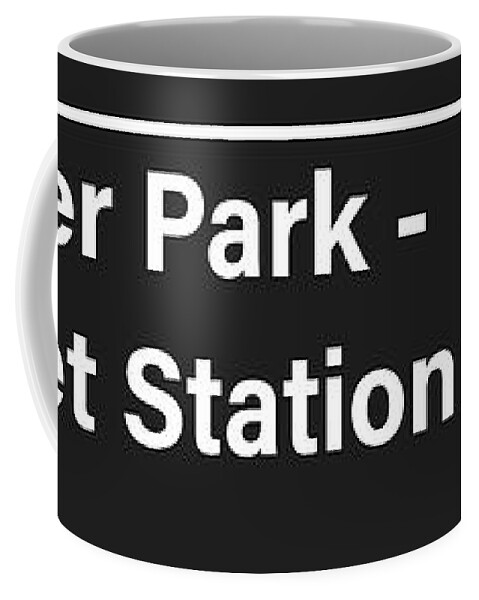 Ankle Breaker Park New York Subway Sign Print Coffee Mug featuring the drawing Ankle Breaker Park New York Subway Sign Print by Greg Edwards