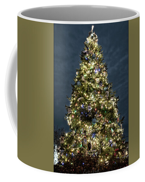 Annapolis Coffee Mug featuring the photograph Annapolis Christmas Tree by Erika Fawcett