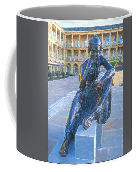 'abstract Coffee Mug featuring the photograph Anne Lister as a painting by Sue Leonard
