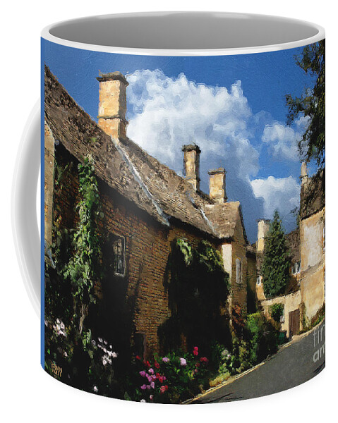 Bourton-on-the-water Coffee Mug featuring the photograph Another Backstreet in Bourton by Brian Watt