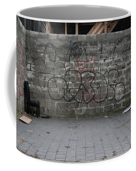 Urban Coffee Mug featuring the photograph Another Inadvertent Theatre Set by Kreddible Trout