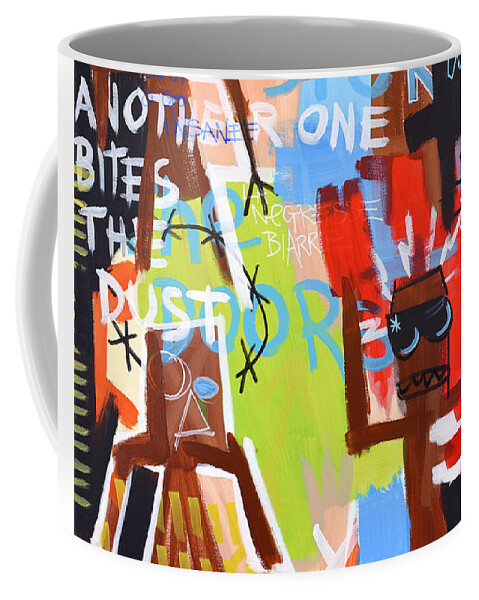 George Floyd Art Coffee Mug featuring the painting Another One Bites The Dust George Floyd Jr by Pistache Artists
