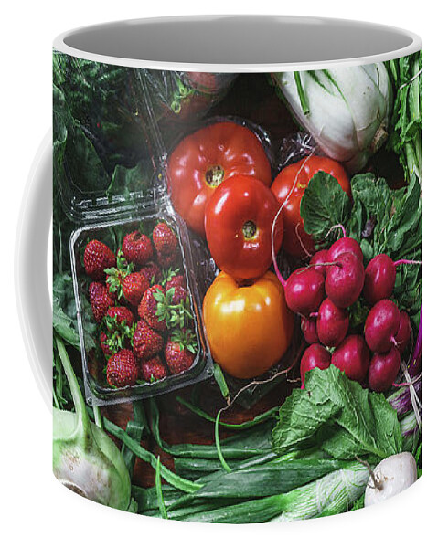 Food Coffee Mug featuring the photograph Another Veggie Tablescape by Nisah Cheatham
