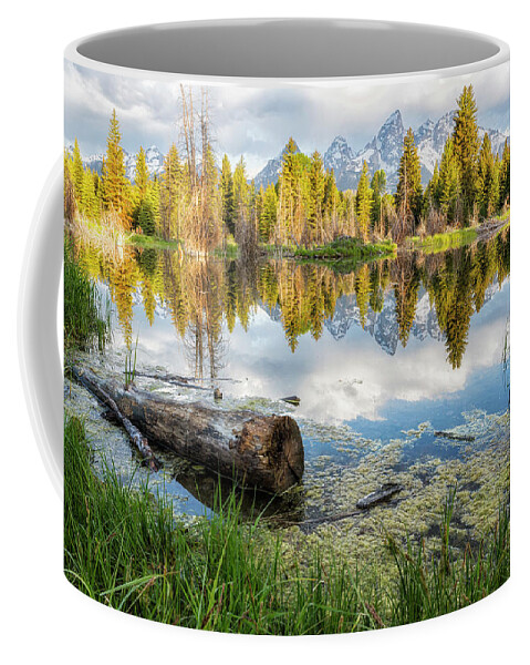 Grand Tetons Coffee Mug featuring the photograph Another View of the Tetons from the Schwabacher Landing by Belinda Greb