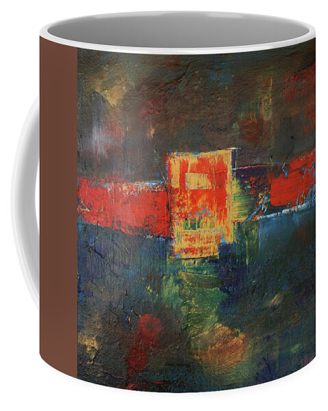 Abstract Coffee Mug featuring the painting Anthem by Dick Richards