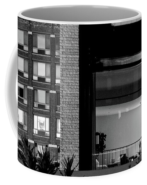 Black And White Photography Coffee Mug featuring the photograph Antonioni in New York by Eyes Of CC