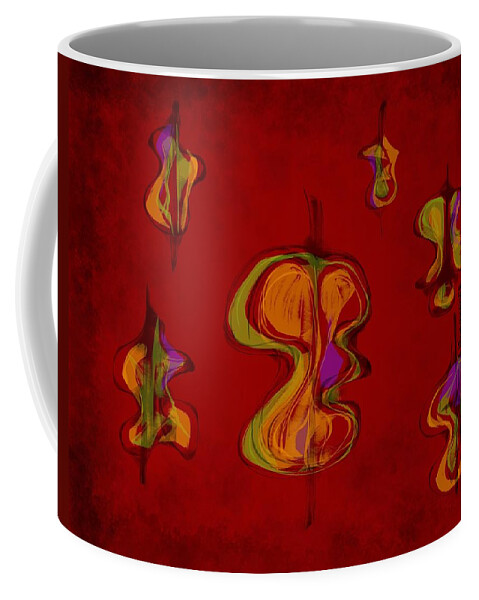 Apples Coffee Mug featuring the digital art Apples by Ljev Rjadcenko