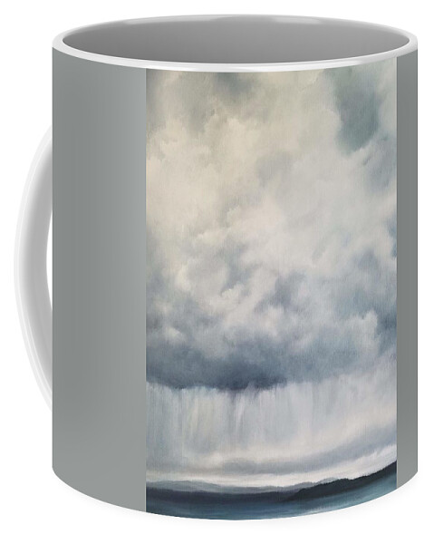  Coffee Mug featuring the painting Approaching Storm by Caroline Philp