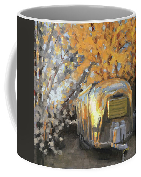 Spring Coffee Mug featuring the painting April Blossoms in Golden Light by Elizabeth Jose