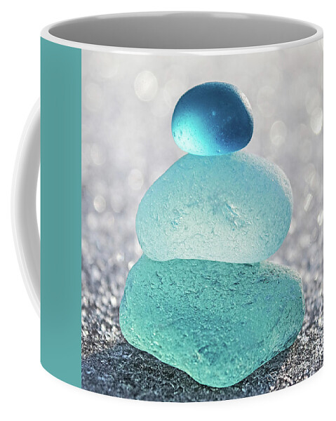 Sea Coffee Mug featuring the photograph Aquamarine Ice by Barbara McMahon