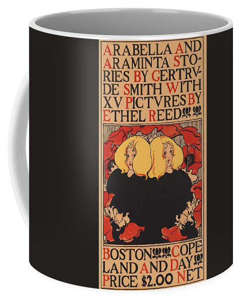  Coffee Mug featuring the drawing Arabella Araminta stories by Gertrude Smith with XV pictures by Ethel Reed by Ethel Reed American