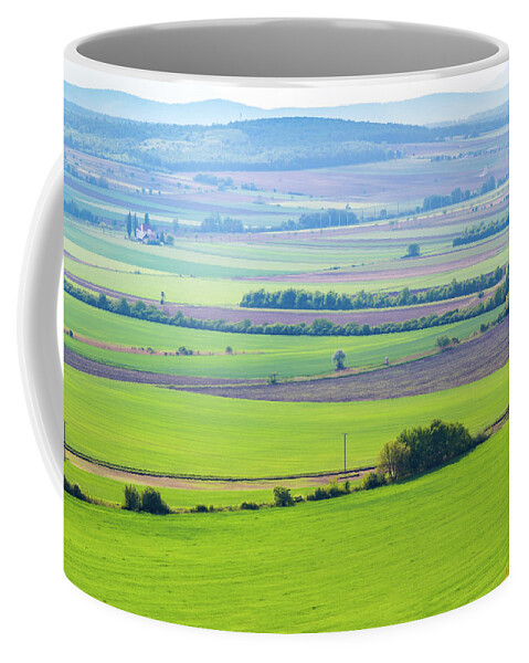 Arable Land Coffee Mug featuring the photograph Arable land in spring by Viktor Wallon-Hars