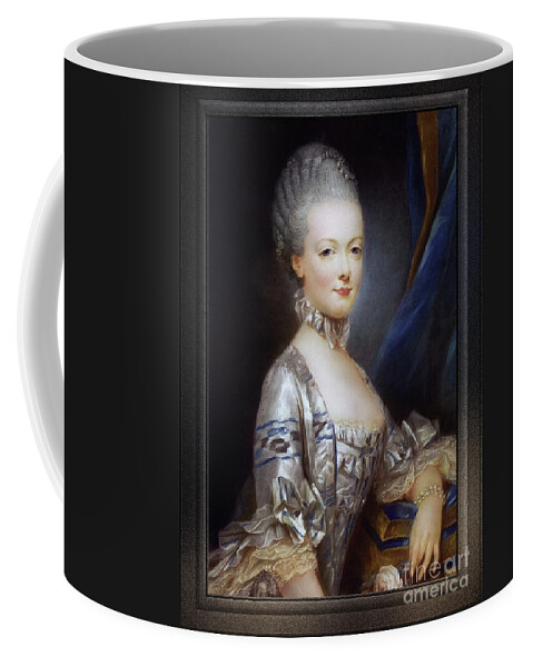 Archduchess Maria Antonia Of Austria Coffee Mug featuring the painting Archduchess Maria Antonia of Austria by Joseph Ducreux Classical Fine Art Old Masters Reproduction by Rolando Burbon