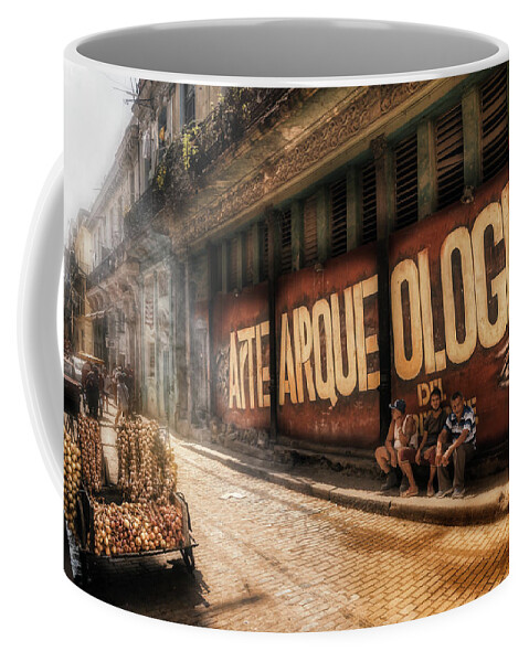 Cuba Coffee Mug featuring the photograph Archeology of the present by Micah Offman