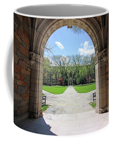 Archway Coffee Mug featuring the photograph Archway to Law Quadrangle University of Michigan 6146 by Jack Schultz