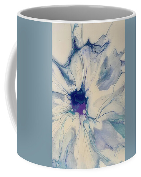 Flower Coffee Mug featuring the painting Arctic Flower by Nicole DiCicco