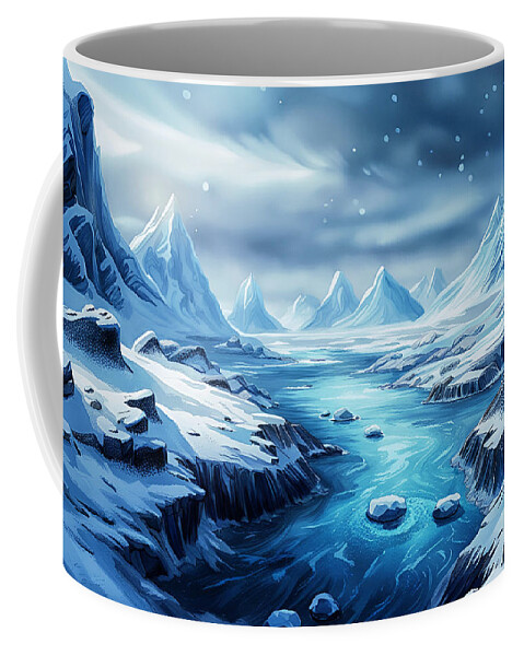 Ai Coffee Mug featuring the photograph Arctic Landscape by Cate Franklyn