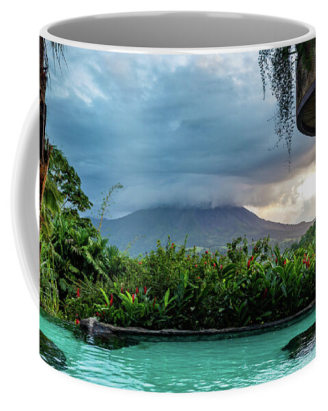 Active Coffee Mug featuring the photograph Arenal Volcano 2 by Cindy Robinson