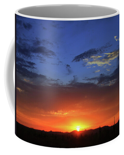 Arizona Coffee Mug featuring the photograph Arizona Sunset Glow by Gene Taylor