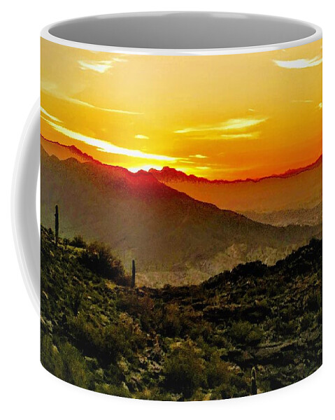  Coffee Mug featuring the photograph Arizona Sunset by Brad Nellis