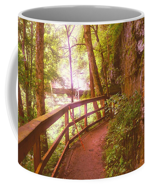 Mammoth Cave National Park Coffee Mug featuring the photograph Around the Dark Forest Bend by Stacie Siemsen