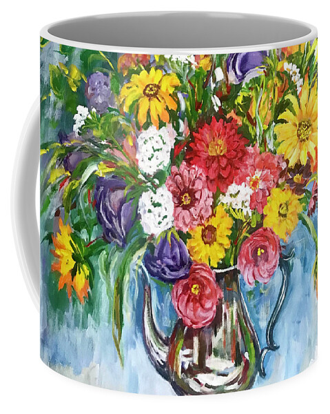 Flowers Coffee Mug featuring the painting Arrangement by Ingrid Dohm