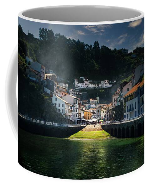 Asturias Coffee Mug featuring the photograph Arriving in Cudillero by Micah Offman