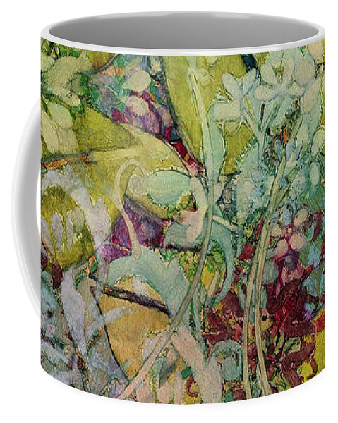 Floral Coffee Mug featuring the painting Garden #1 by Rebecca Wilson
