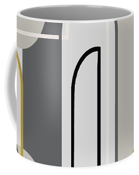 Arch Coffee Mug featuring the digital art Art Deco Arch Window Pattern 3500x3500 seamless repeat by Sand And Chi