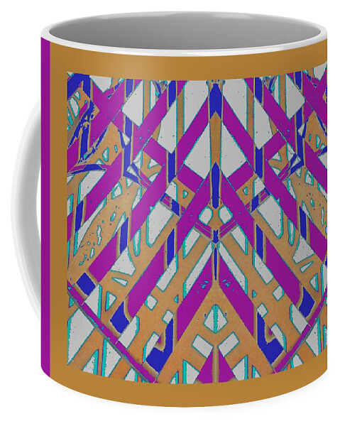 Abstract Coffee Mug featuring the digital art Art Deco Escher by T Oliver