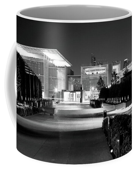 Architecture Coffee Mug featuring the photograph Art Institute Chicago Architecture Night by Patrick Malon
