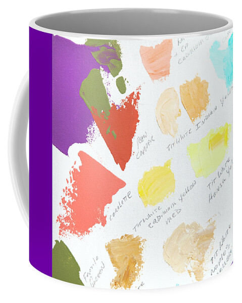 Face Mask Coffee Mug featuring the photograph Artist Paint Splotch by Theresa Tahara