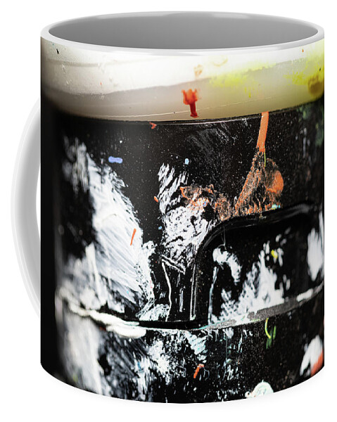 Abstract Coffee Mug featuring the photograph Artist Tools - Macro 6 by Amelia Pearn