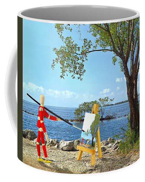 Background Coffee Mug featuring the photograph Artist's Art by Rudy Umans