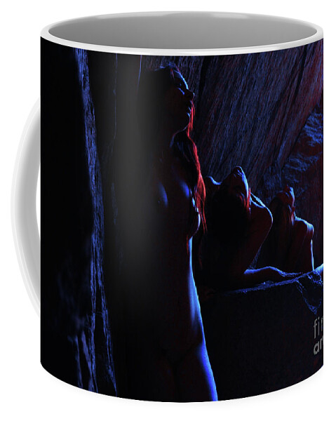 Girl Coffee Mug featuring the photograph Artists Models Nude by Robert WK Clark