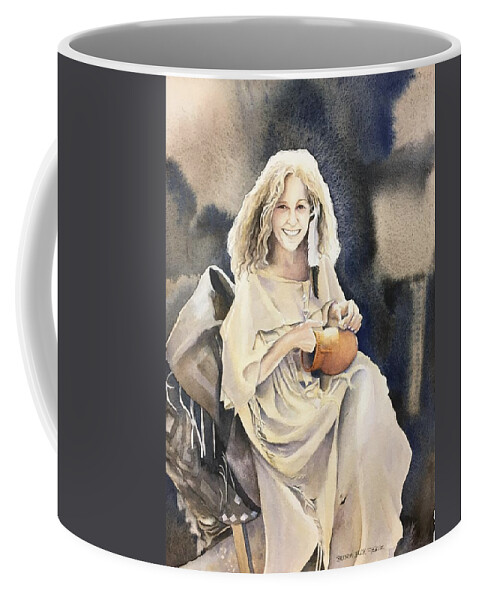 Potter Coffee Mug featuring the painting Artists Never Die by Brenda Beck Fisher